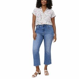 Judy Blue Cropped Bootcut Mid Rise Jeans Women’s Plus Size 16W Medium Blue Wash